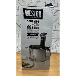 Weston Black Electric Sous Vide Cooker 800 Watts Restaurant-Quality